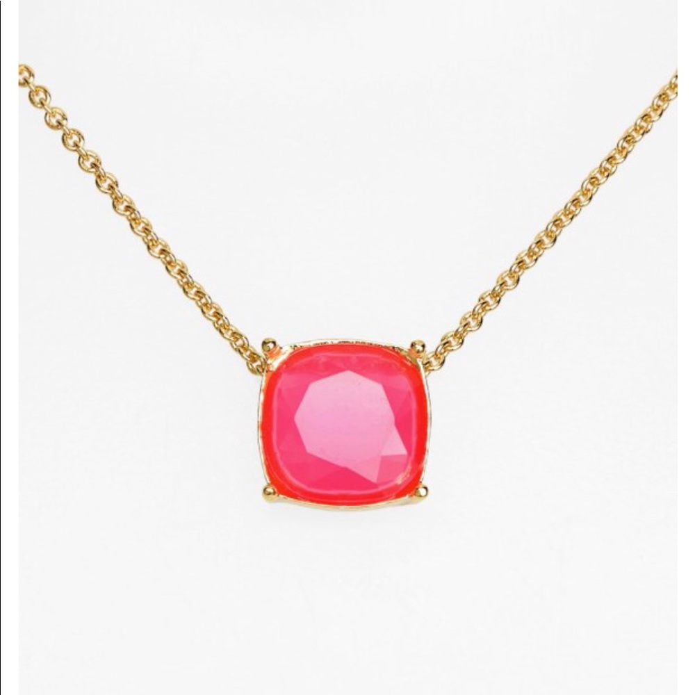Late Spade Cause a Stir Necklace - Pink